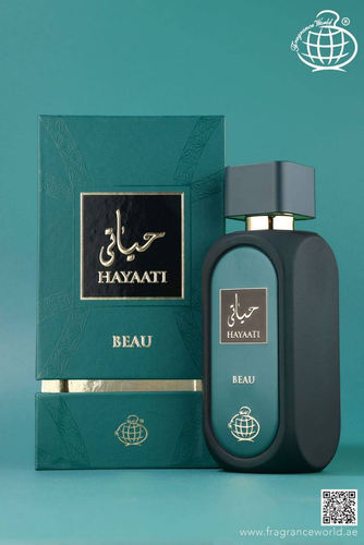 عطر ادکلن مردانه فراگرنس ورد حیاتی بیو حجم ۱۰۰میل (Fragrance World Hayaati Beau)