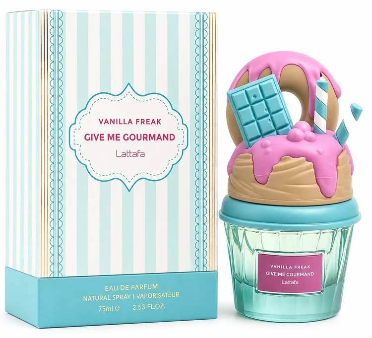 عطر زنانه لطافه مدل Vanilla Freak Give Me Gourmand ادو پرفیوم 75 میلی‌لیتر