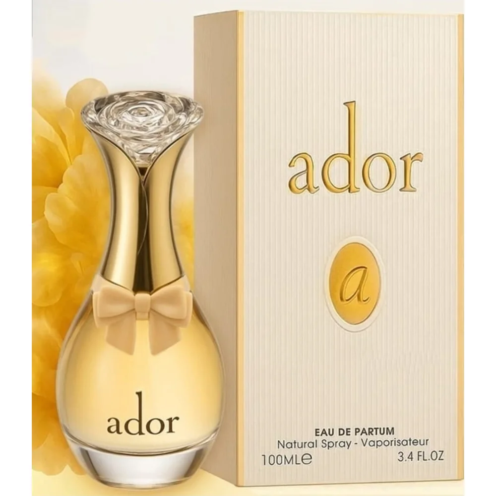 عطر ادکلن زنانه دیور جادور فراگرنس ورد آدور (Fragrance World J'adore) Fragrance World Ador A for women - Dior J'adore